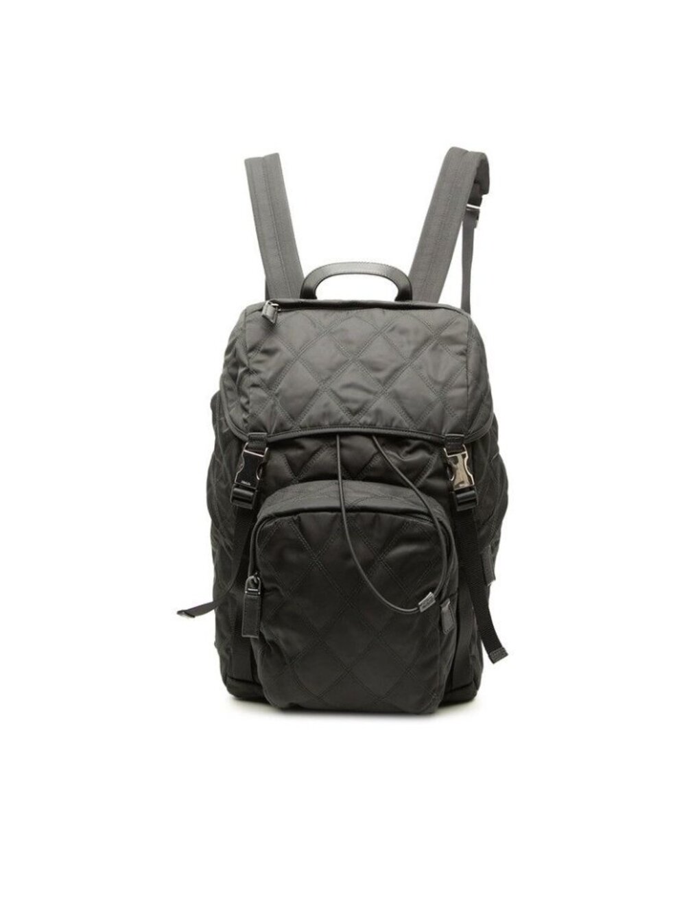 Prada Backpack Black Nylon Leather